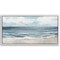 Americanflat Canvas Wall Art Featuring Beige Sand, Blue Ocean and White Sky - Coastal Beach Wall Art